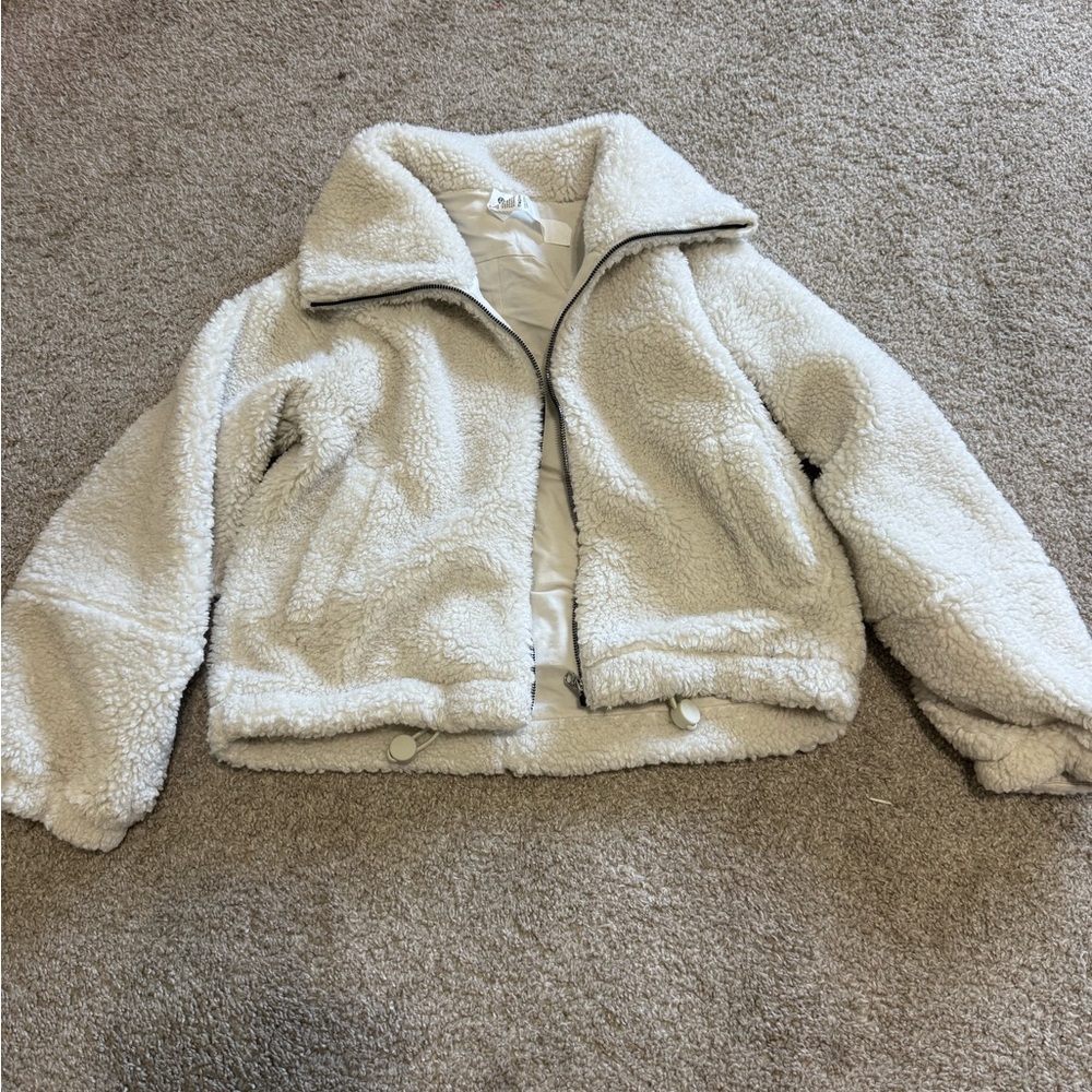 Lululemon Athletica Cream Sherpa Jacket size 2